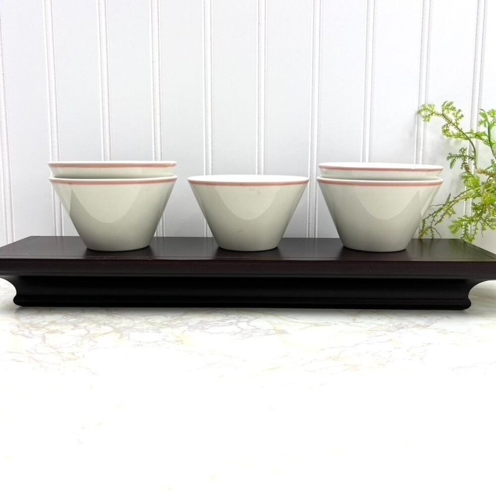 Vintage Dudson Brothers Hanley England 5 Sauce Bowls #4034 Vitrified Tableware